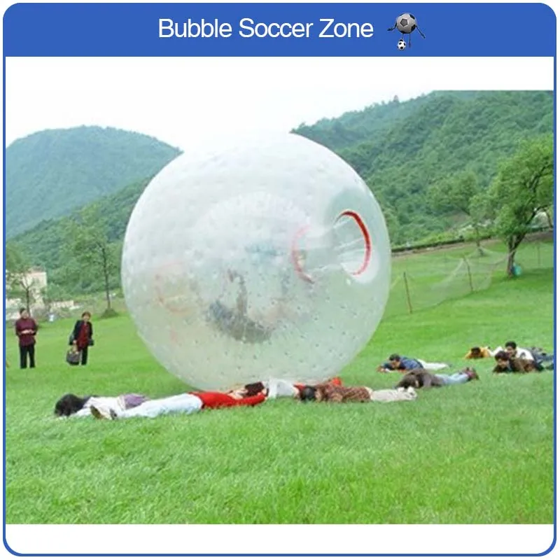 

Free Shipping Zorb Ball 2.5m Dia Inflatable Human Hamster Ball 0.8mm PVC Material Outdoor Transparent Giant Inflatable Ball