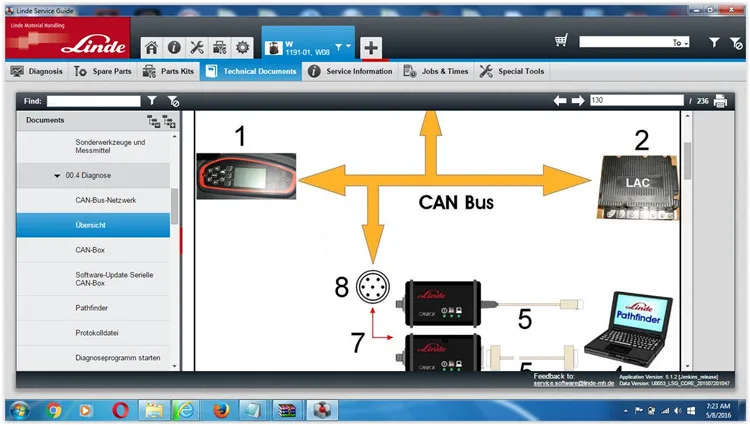 Linde Service Guide LSG v5.2.2 [12.2016] forklift truck parts catalog service&repair manuals wiring and hydraulic diagrams