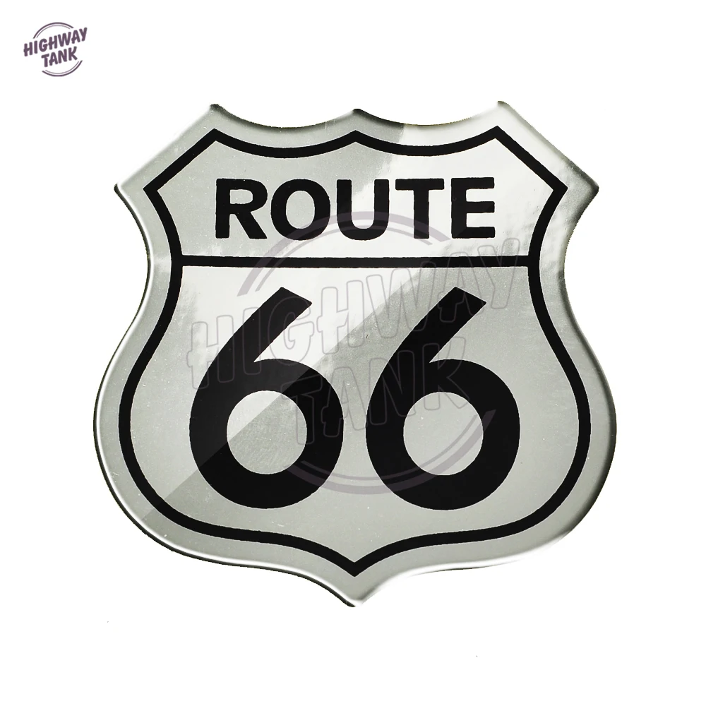 Autocollants de moto 3D pour Harley, Yamaha, Honda, Suzuki, Kawasaki, BMW, The Historic Route 66 Sticker Case, America, US