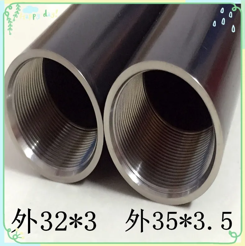 Gr5 titanium tube grade5 titanium thread tube OD35mm*28mm ID*550mm long, free shipping