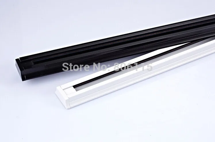 2 Wires 1 Phase 1M 0.5M Black White track light rail Connectors track lighting fixture rail for track lighting Universal rails