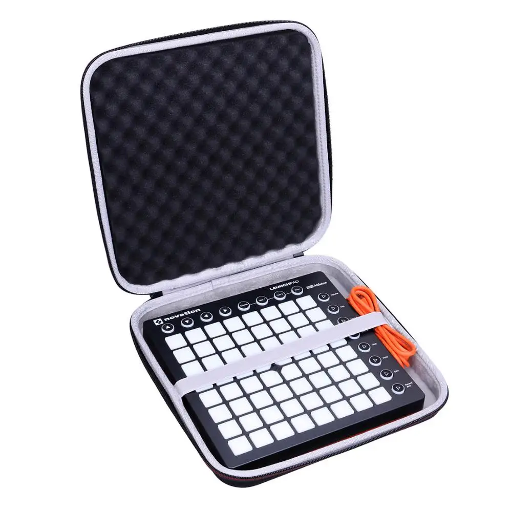 LTGEM EVA Black Waterproof Shockproof Carrying Hard Case for Novation Launchpad Ableton Controller