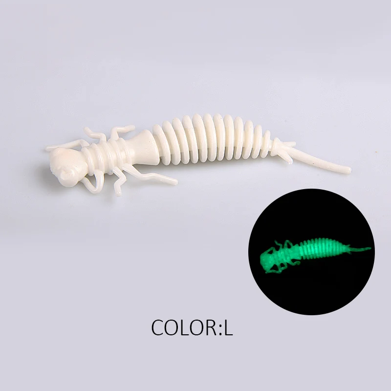 2019 NEUE Larve Weiche Köder 50mm 62mm 85mm Angeln Künstliche Köder Silikon Bass Pike Minnow Swimbait Jigging kunststoff Köder Wurm
