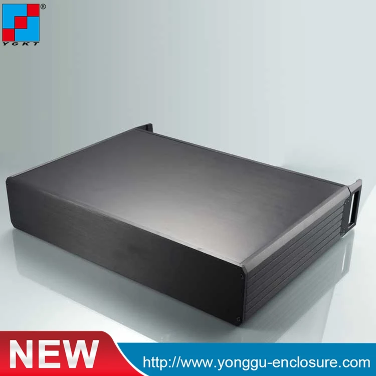 

84holes 445*89-300mm 2U Custom IRD Cabinet Aluminum Enclosure aluminum chassis rack mount box