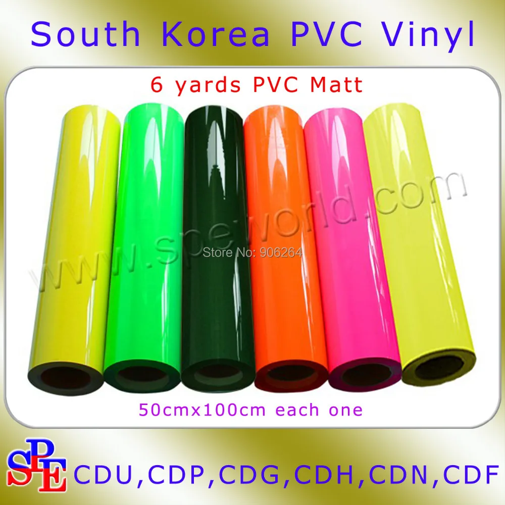 Total 0.5*6M=One Meter Per Roll / Heat Press Transfer PVC Vinyl Film