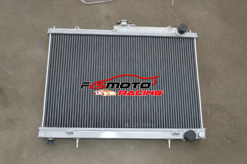 52MM All Aluminum Radiator Cooling For Nissan Skyline R33 R34 GTR GTS-T RB25DET Manual MT