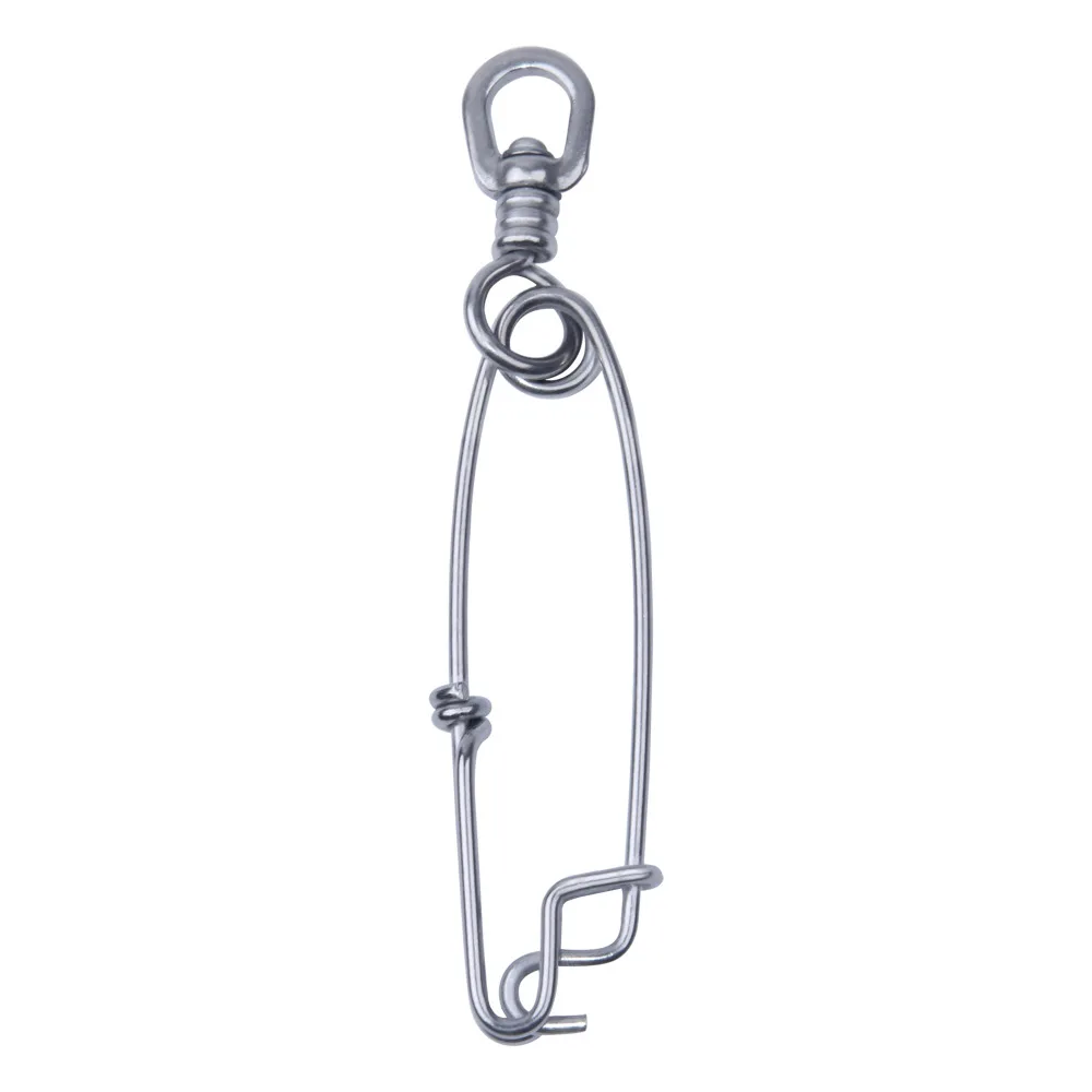 5/20Pcs Longline fishing snap clips 400/1100LB Stainless steel Tuna Jig trotline clips Fishing Swivels Fishing Connector tackle