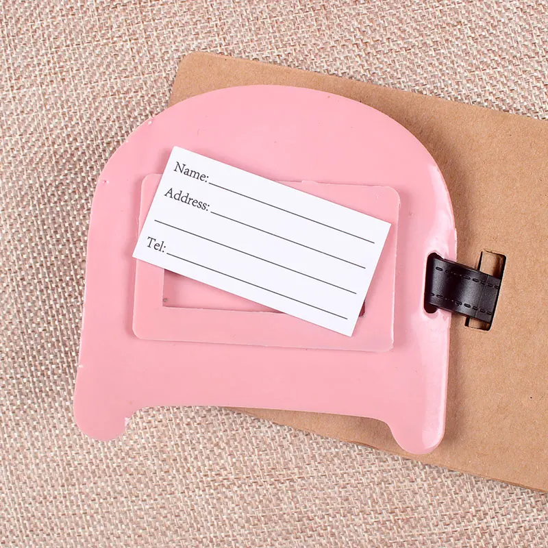 Creative Letter Travel Accessories Luggage Tag Cartoon Silica Gel Suitcase ID Addres Holder Baggage Boarding Tags Portable Label