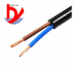 20 AWG 0.5MM2 RVV 2/3/4/5/6/7/8/10/12/14/16/18 Cores Pins Copper Wire Conductor Electric RVV Cable Black