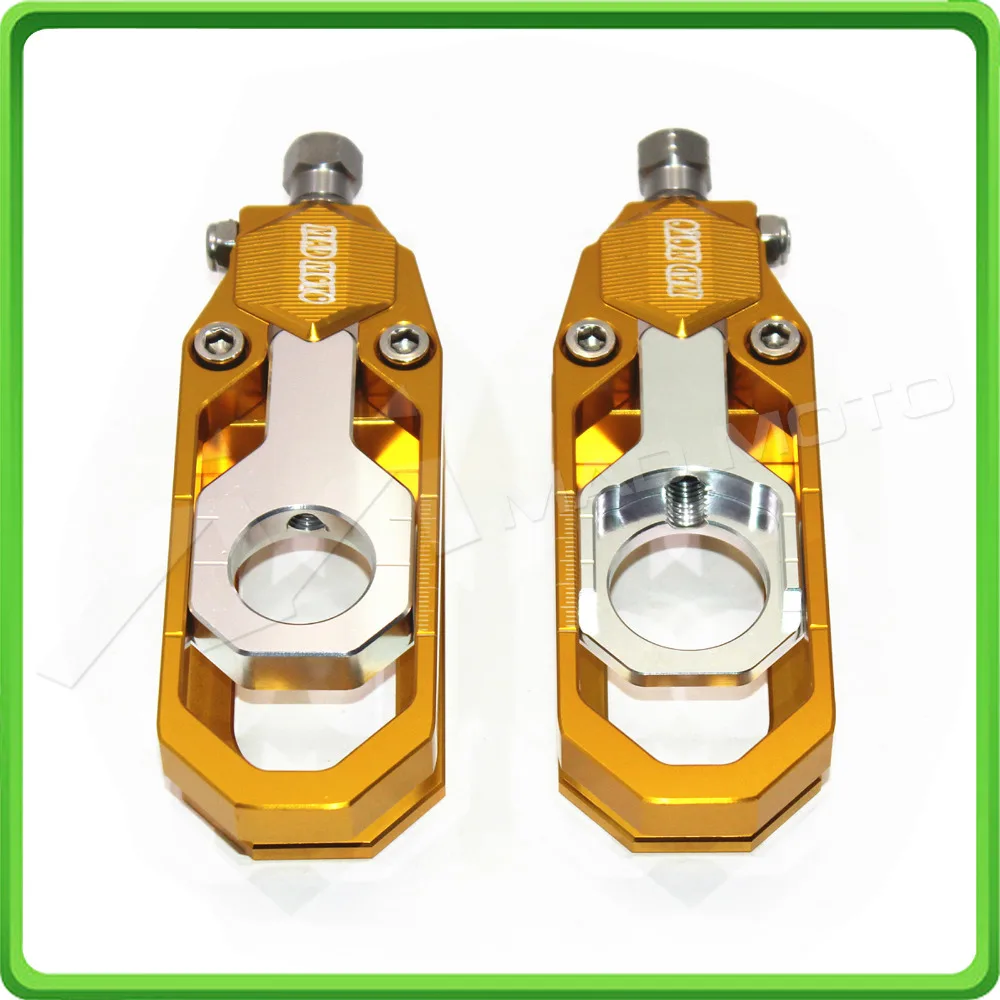 Motorcycle Chain Tensioner Adjuster fit for YAMAHA R6 YZF-R6 2006 2007 2008 2009 2010 2011 2012 2013 2014 2015 2016 Gold&Silver