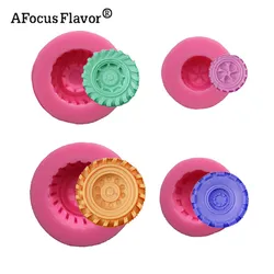 Cartoon Car motorcycle tires Wheel shape Food-grade Silicone Mold DIY Fondant Cake Candy Chocolate Clay gumpaste Decoration Tool