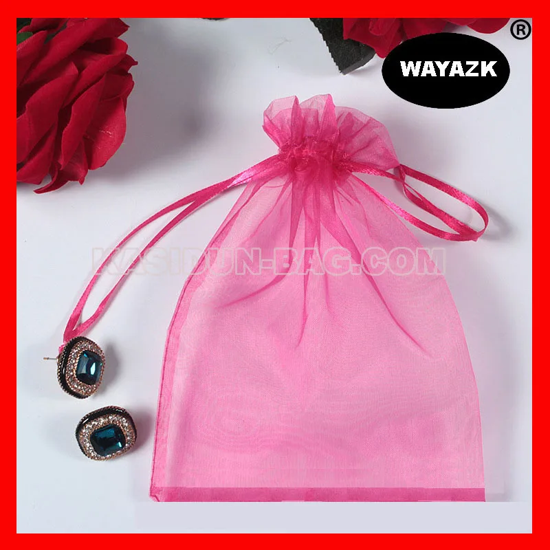 

(200pcs/lot) size 13x18cm wholesale QUALITY small drawstring gift organza bag