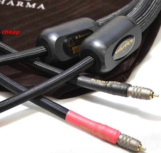 Free shippping Kharma KIC-GR-1B Grand Reference audio RCA cable interconnect cable with RCA connector plug