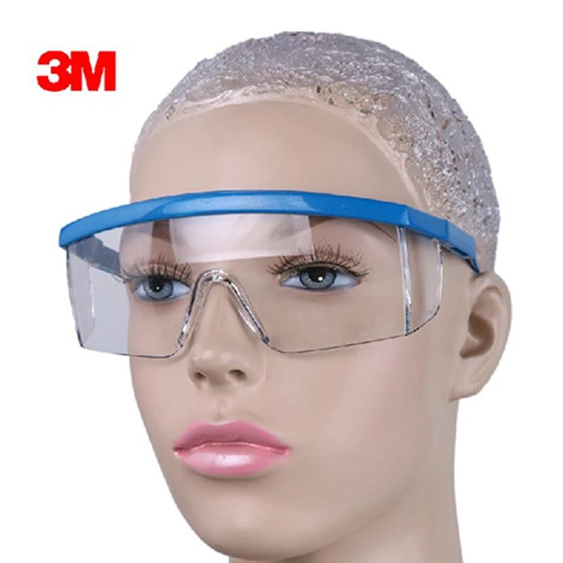 3M-gafas de seguridad 1711, antiviento, antiarena, resistentes al polvo, transparentes