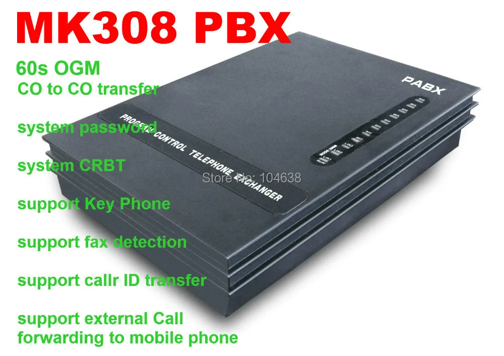 telefone pbx centralino telefonico pabx mk308 hibrido chave telefone pbx sistema 01