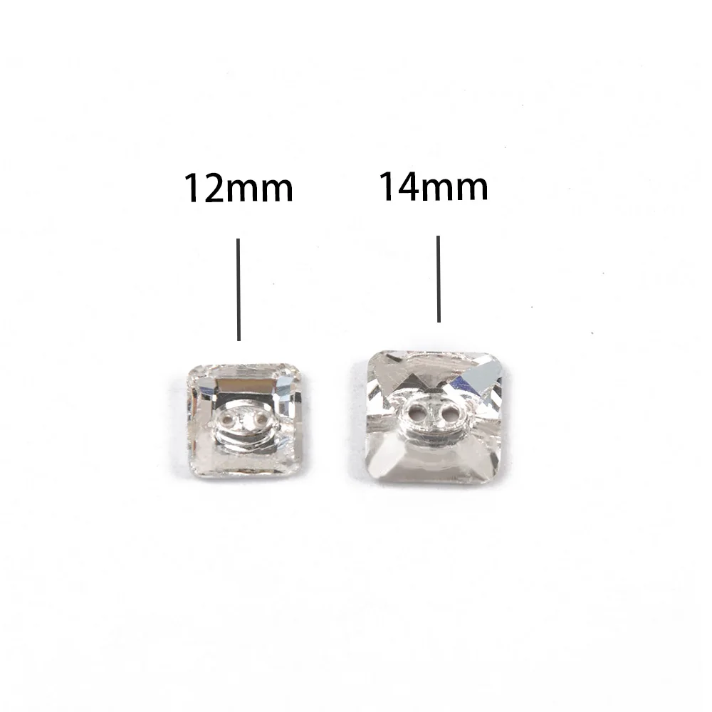 Crystal Clear Different Buttons Strass botones Sew on Button DIY Rhinestone Snap Craft for Jewelry Garment Clothes Sofa Costume