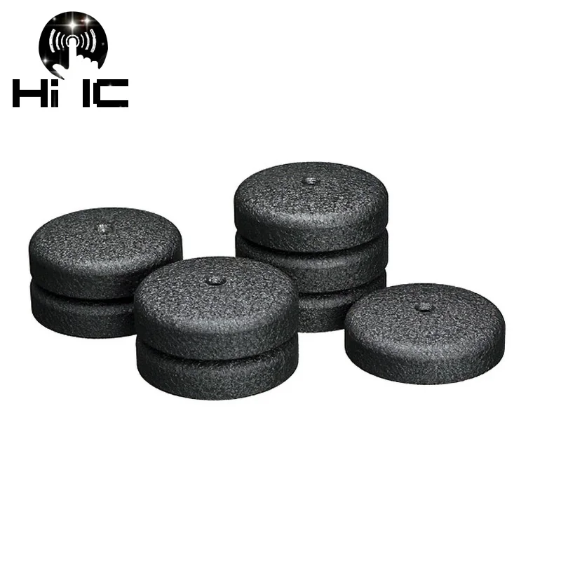 4pieces  HIFI Audio Speakers Polymer Metal Anti-shock Shock Absorber Foot Pad Feet Pads Vibration Absorption Stands