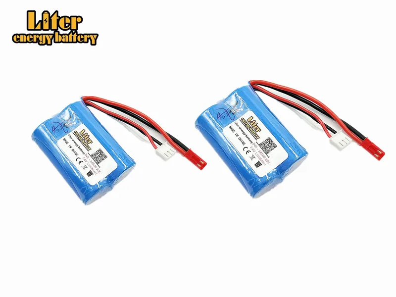 3 sztuk 7.4 V 1300 mAH bateria Lipo do zdalnego sterowania śmigłowca RC łódź 7.4 V 1300 mAH 20C rozładowania 18500 toy baterii cylindryczne