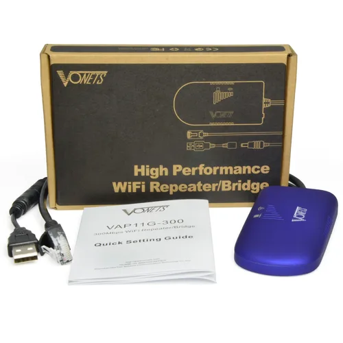 Imagen 2 del producto VONETS VAP11G-300 repetidor/puente/rutador Wifi portátil modos amplificador de señal AP multifuncional amplificador extensor de punto de acceso Wifi