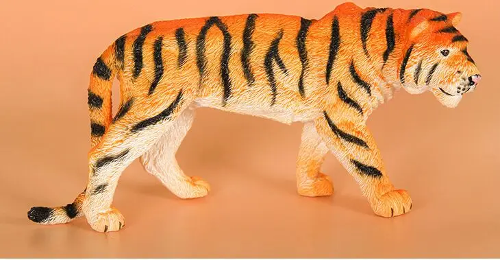 simulation tiger Static Plastic toy about 27x8x13cm model Environmental material Cognition model baby toy gift w0992