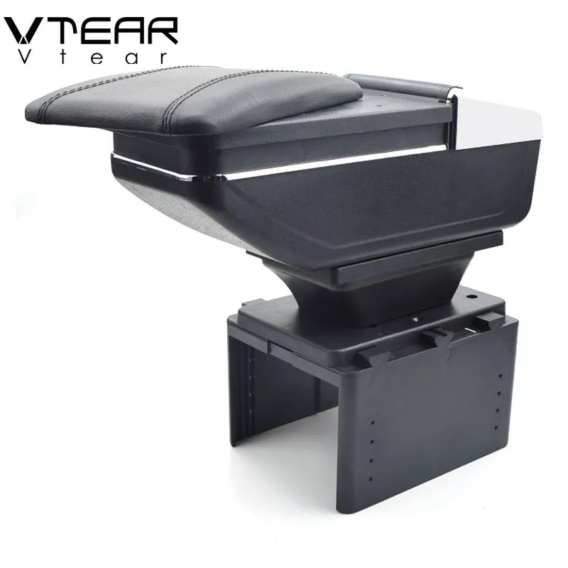 Vtear For dacia lodgy armrest car central storage box products interior Arm rest car-styling accessories parts 2013-2018