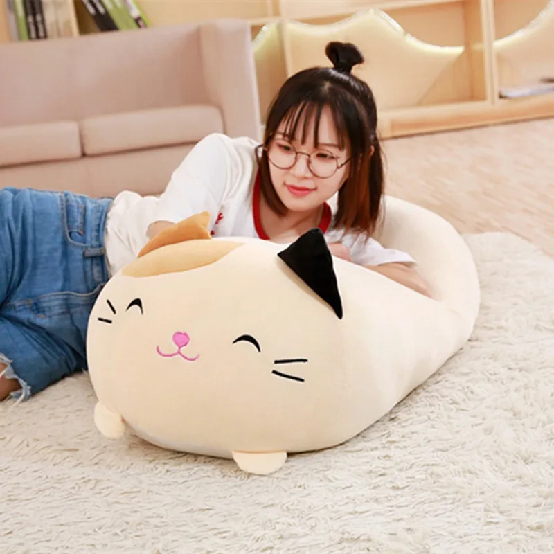 Kreatywna poduszka 30/60cm słodki miś/kot/jabłko/pingwin zwierząt pluszowe dziecko miękka poduszka Kawaii zabawka prezent urodzinowy dla dziecka Home De