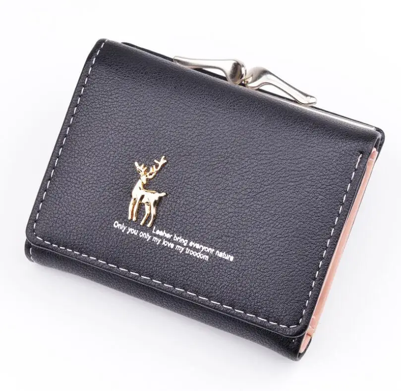 

2019 New Arrival Wallet Short Women Wallets Zipper Purse Wallets Trendy Coin Purse Card Holder Leather Carteras Mujer Hot