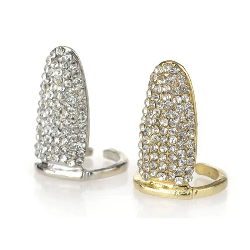 PINKSEE 5 قطعة رائعة رائعة كاملة كريستال حجر الراين مسمار خواتم لطيف موضة خاتم أظافر للنساء مجوهرات кольمصمم