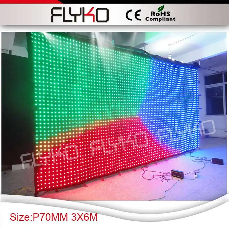 p7 6x3m   rgb full color led video curtain