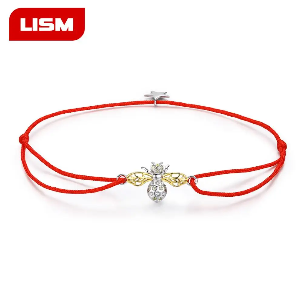 

Bee Bracelets for Women 925 Sterling Silver Gold Color Link Chain Women Bracelets Sterling Silver Jewelry