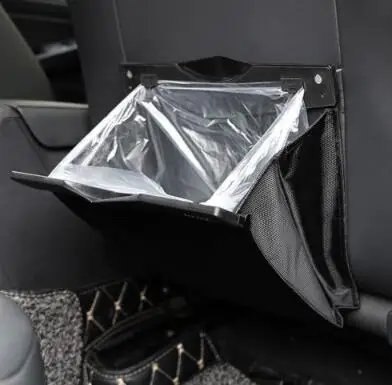 Car Seat Back Foldable Garbage Storage Bag Organizer Holder Auto Accessory Hang