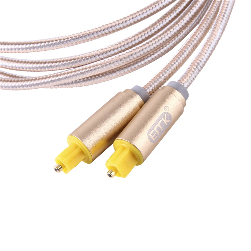 

1M/1.5M/2M/3M/5M OD 4.0mm Digital Toslink Optical Cable Male to Male Optical Audio Cable Toslink SPDIF Cord for DVD CD TV Box