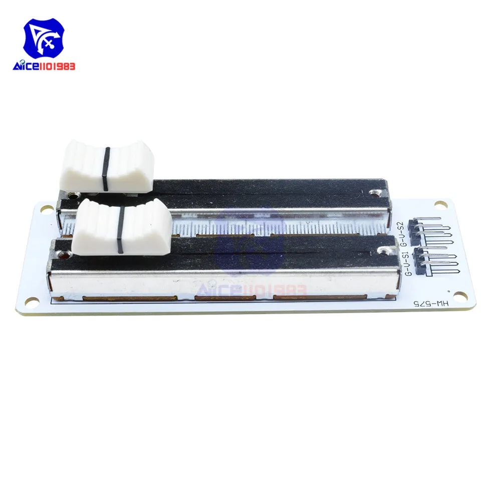 Dubbele Rij Dia Potentiometer 10K Lineaire Schuiven Weerstand Analoge Sensor Module Voor Arduino Mixer Elektronische Bouwsteen