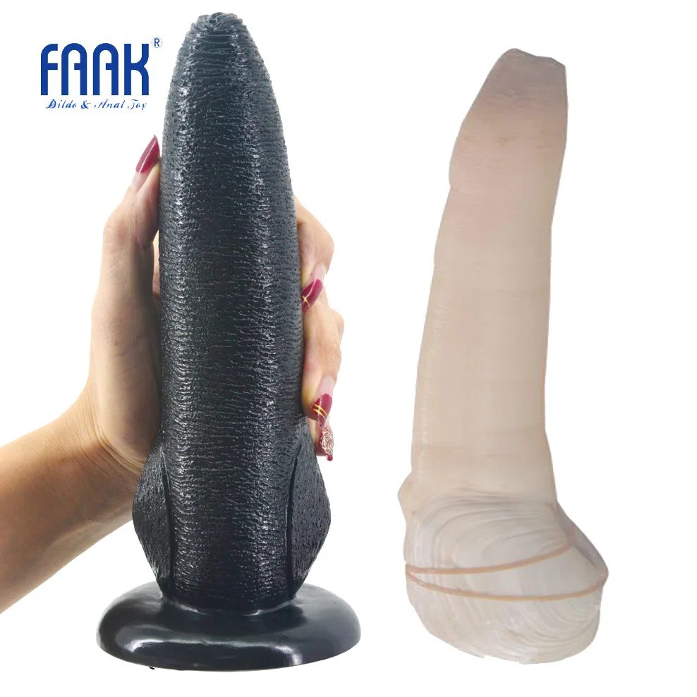 FAAK animal dildo with suction cup panopea abrupta design sex toys for women anal massage porn weired dildo big penis sex shop