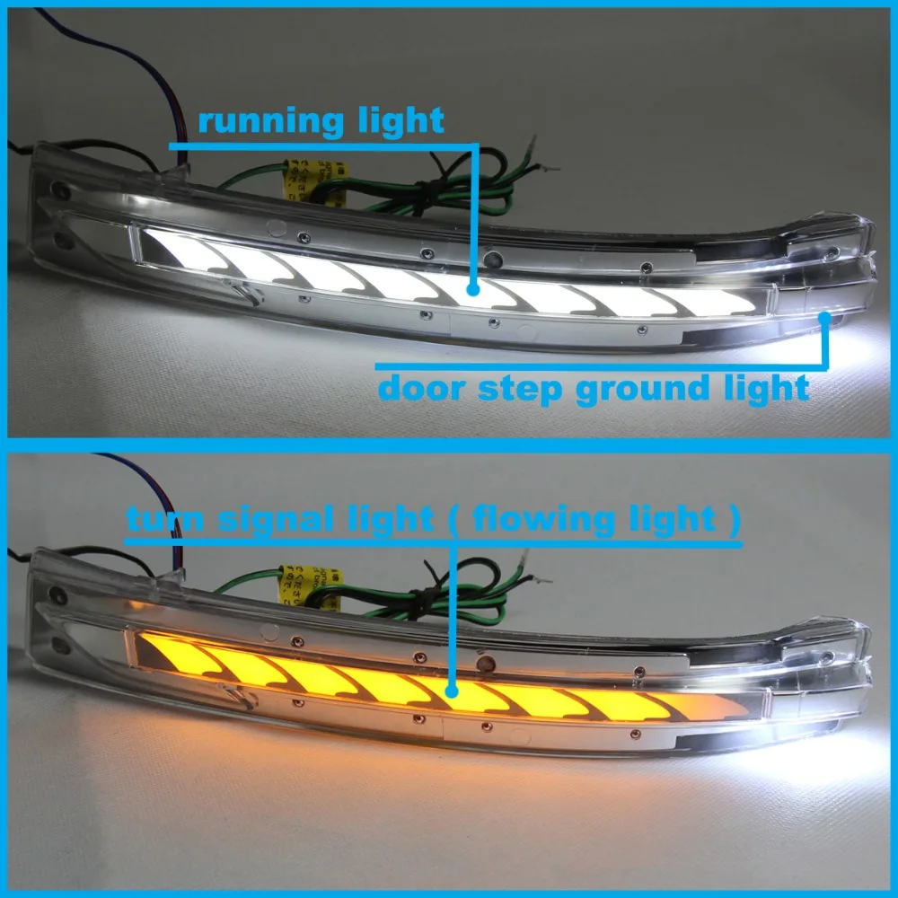 Rearview Light LED Sequential Flowing Turn Signal Lamp Running Light For Nissan X-Trail Qashqai Murano Z52 TERRA JUKE SERENA