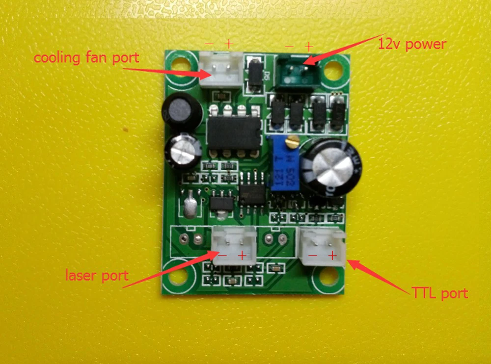 Imagem -04 - Módulo de Gravação Laser Roxo Azul com Foco Faça Você Mesmo 500mw 405nm com Controle de Ttl Tubo de Laser Diodo Mais Óculos de Proteção