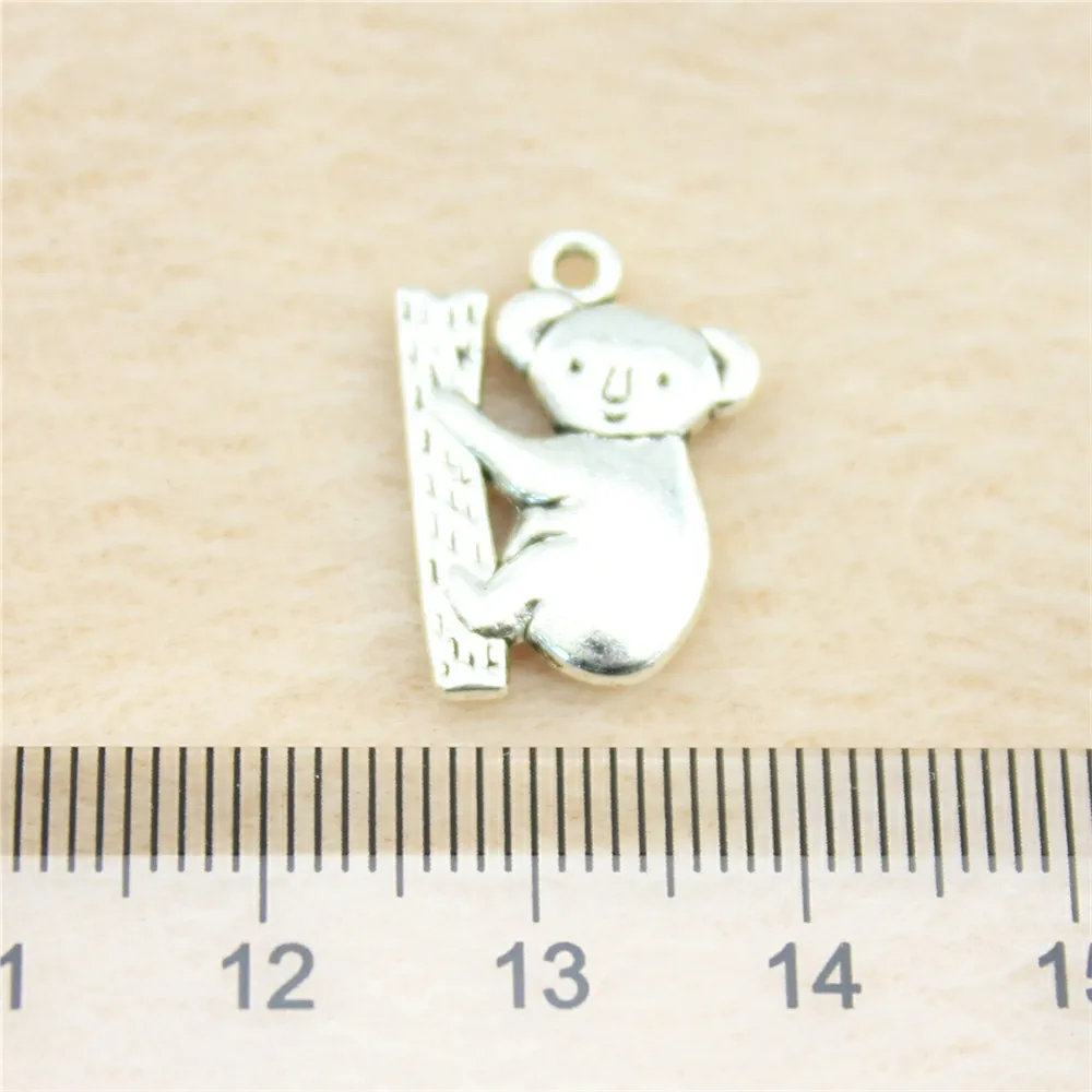 38pcs/lot 20*14mm ancient silver Koala charm Pendants DIY jewelry for bracelet necklace earring