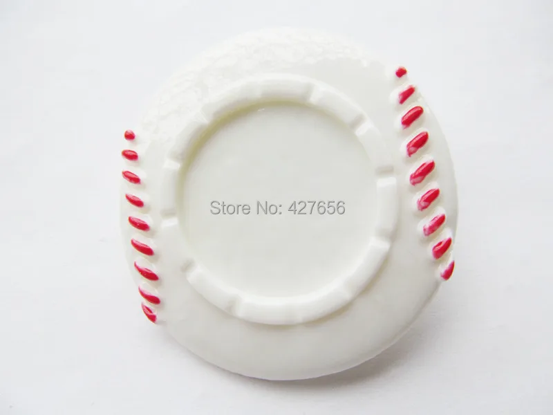 30pcs White/Hot Pink Round Flatback Resin Baseball Charm Finding, Base Setting Tray, for 25mm Picture/Cabochon/Cameo