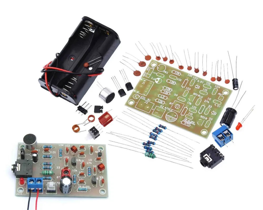 FM FM transmitter MP3 + wireless microphone transmitter radio transmitter board KIT Parts module