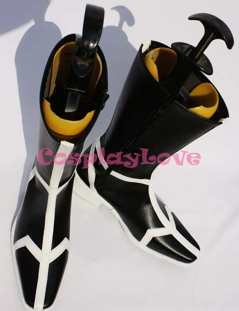 Chaussures d'anime japonais sur mesure, bottes de Cosplay noires inspirées de l'arrancar pour noël, Halloween, anniversaire