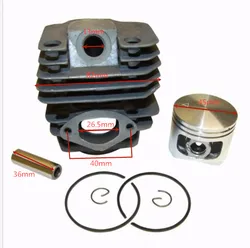 Engine Cylinder Piston Kit 45mm For Chinese 5200 52cc Chainsaw Kiam Silverline