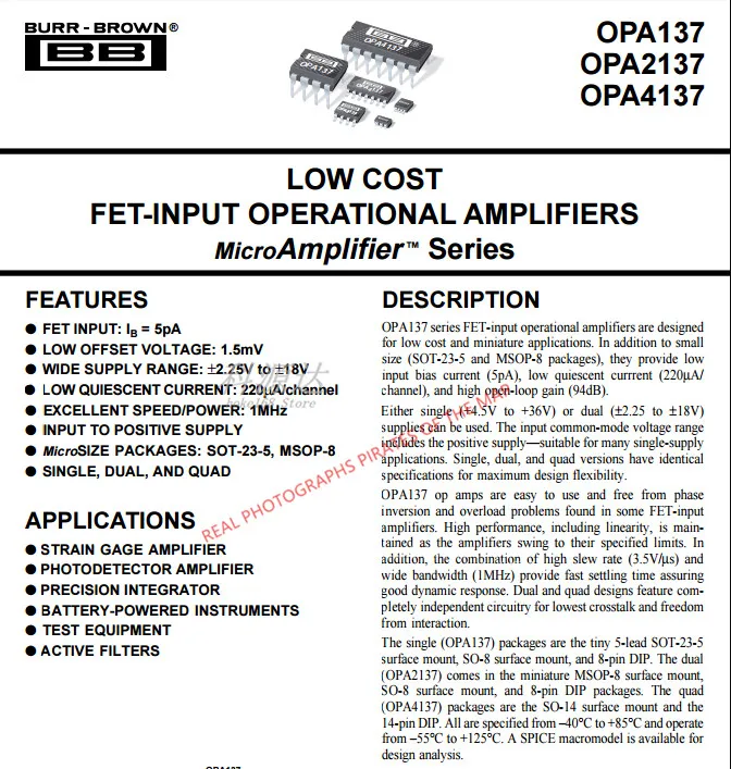 5 قطعة/الوحدة OPA4137U SOP14 OPA4137