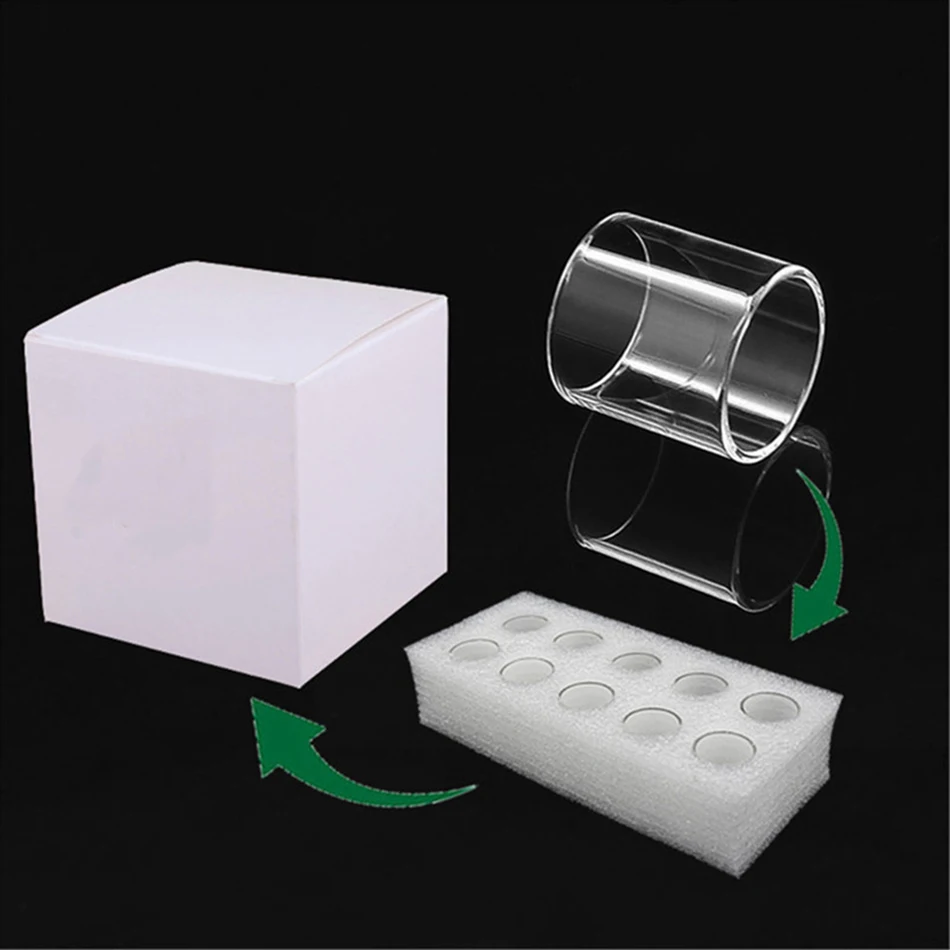 Tubo de vidro pirex dimensão precisa para tfv12/tfv8/tfv8 bebê/tfv8 bebê grande/vape pen22/tfv12 tanque sigaretta elettronica