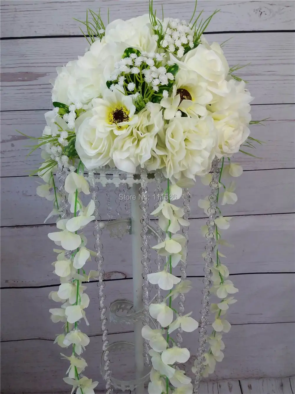 

SPR NEW!Free shipping! 10pcs/lot wedding road lead lavender artificial flowers wedding table flowers,table centerpiece-ivory