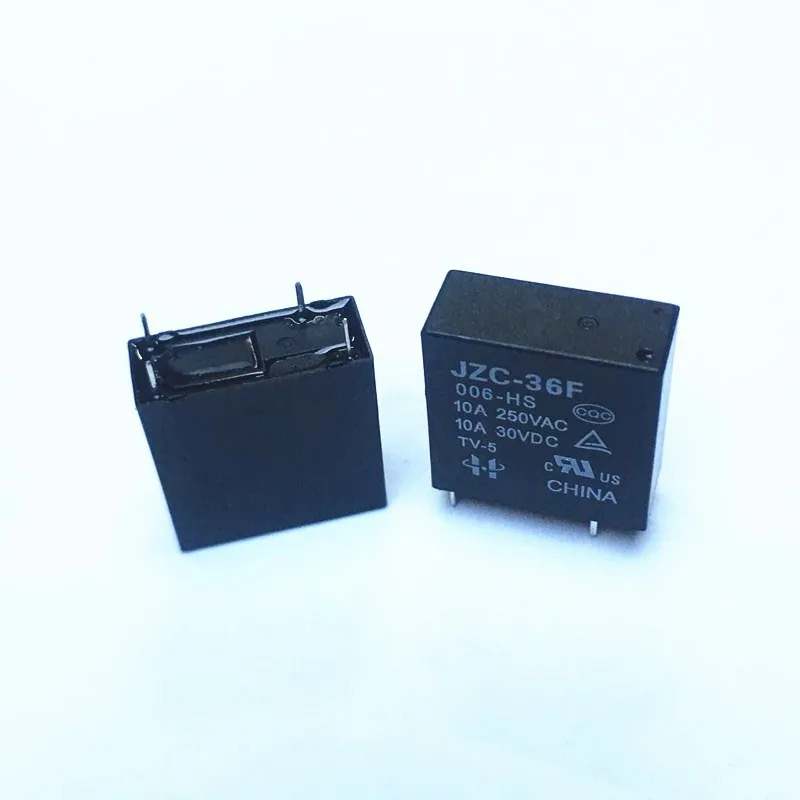 

NEW 6V relay JZC-36F 006-HS HF36F 006-HS JZC-36F-006-HS HF36F-006-HS 10A 250VAC 6VDC DC6V 6V 4PIN