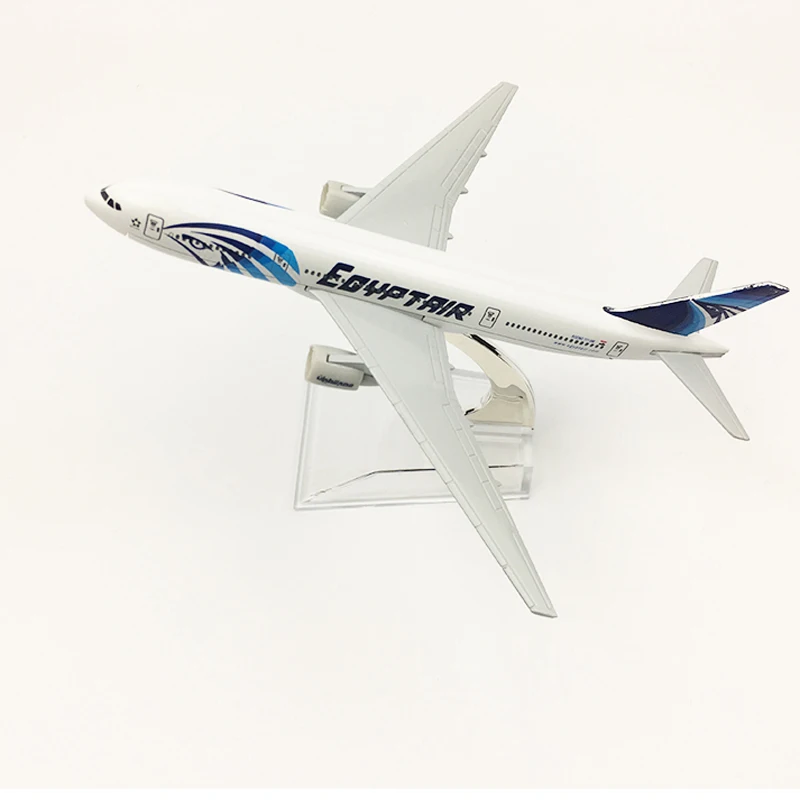 JASON TUTU 16cm EGYPT AIR AEROPLANE MODEL BOEING 777 AIRPLANE Aircraft Model Planel Airplane Diecast Metal 1/400 Scale Pla