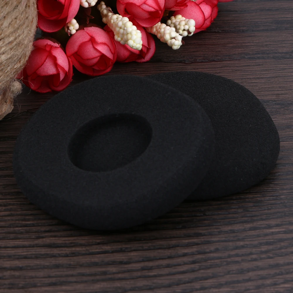 1 Pair Black Replacement Earphone Ear Pad Earpads Sponge Soft Foam Cushion for Logitech H800 Headphone Headset Parts Accessories