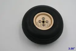 RC Airplane PU wheel with Dia-Casting Aluminum hub 3.0'' / 76mm for 20cc-30cc RC airplanes