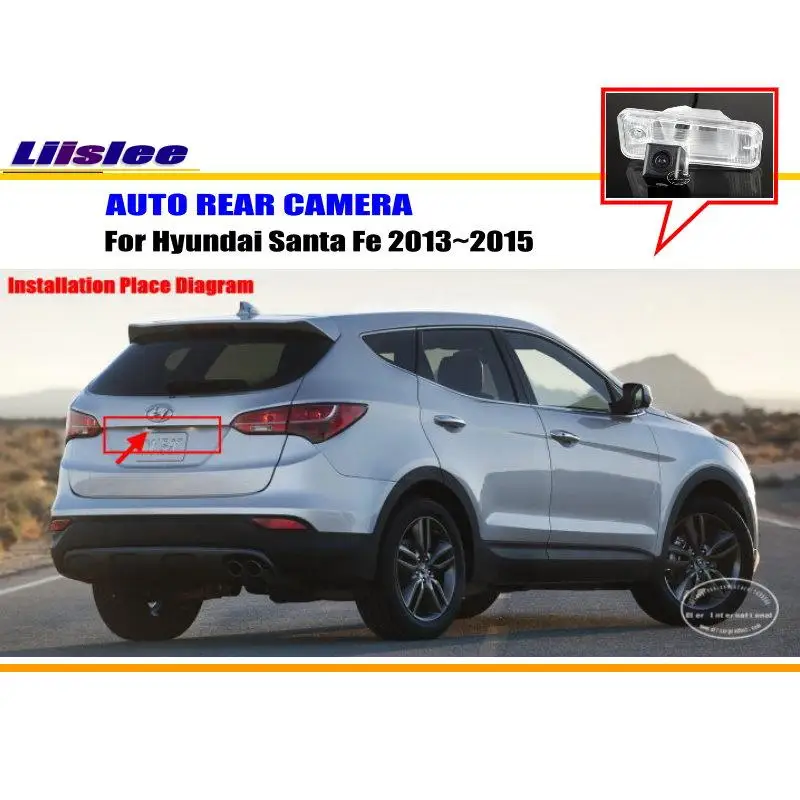 

For Hyundai Santa Fe 2013-2015 Car Rearview Rear View Camera RCA NTST PAL Backup Back Parking AUTO HD CCD CAM Accessories Kit