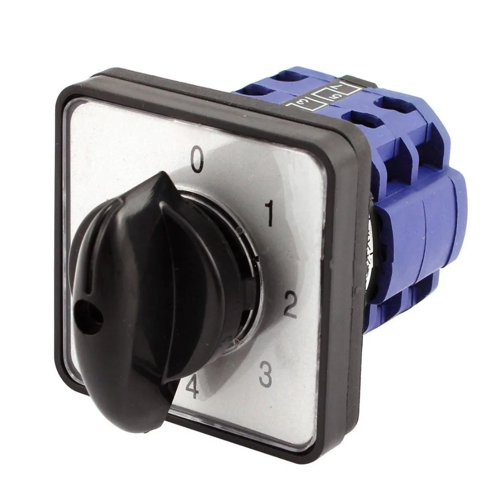 

660V 20A 8 Terminals 4 Position Rotary Contarol Cam Universal Combination Switch